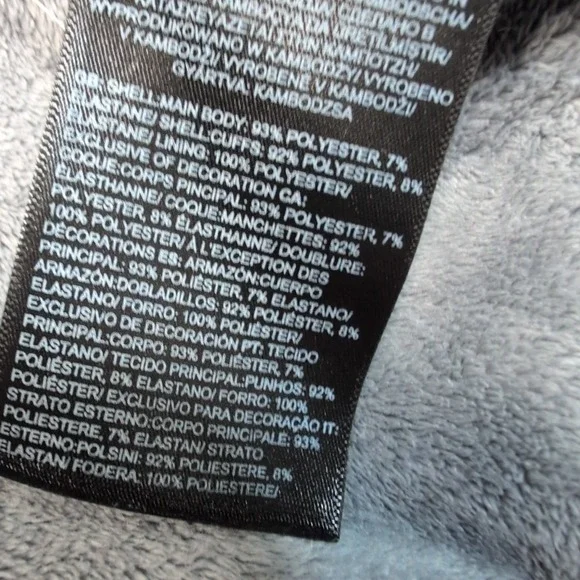 The North Face Jacket Womens S Gray Zip Up Pockets Gorpcore Hoodie Fleece Lined - Picture 7 of 14